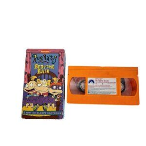 Rugrats Bedtime Bash VHS Tape 5 Not‎ So Sleepy Cartoons 1997 Nickelodeon Tested